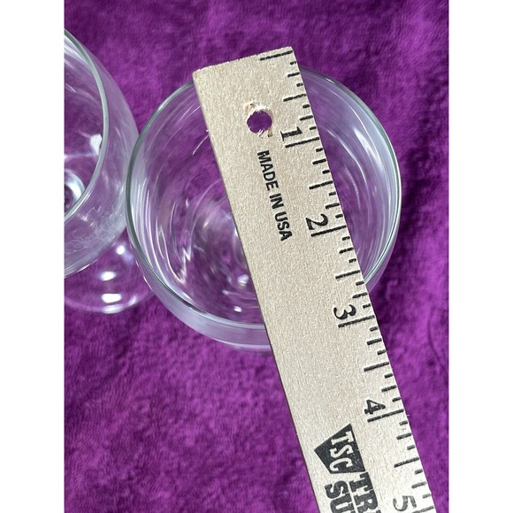 Set 2 Water Goblets in Hummingbird Vintage late 80s Frosted Stem 8 1/4" - Picture 6 of 6